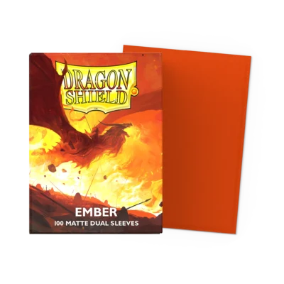 Dragon shield - Matte Dual Sleeves - Ember