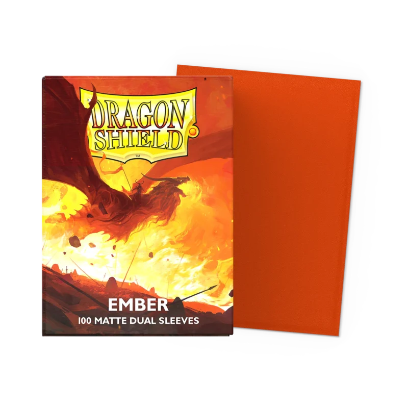 Dragon shield - Matte Dual Sleeves - Ember