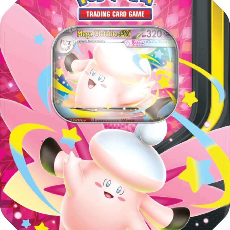 POKEMON TCG MEGA MOONLIT TIN ENGLISH - Mega Clefable