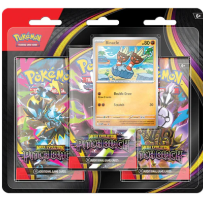 Mega Evolution Pitch Black- 3 Pack Blister - Inglés