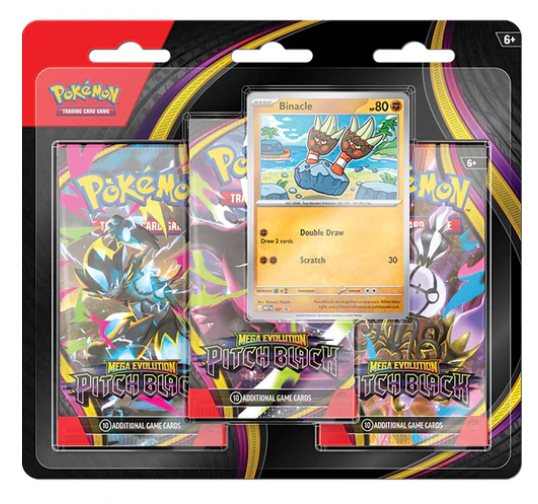 Mega Evolution Pitch Black- 3 Pack Blister - Inglés
