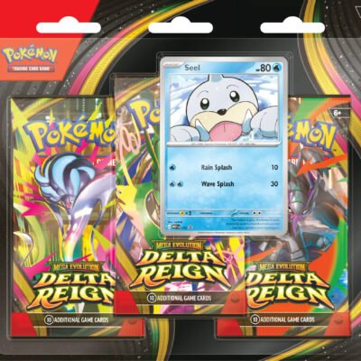 POKÉMON TCG MEGA EVOLUTION - DELTA REIGN - 3-PACK BLISTER INGLÉS